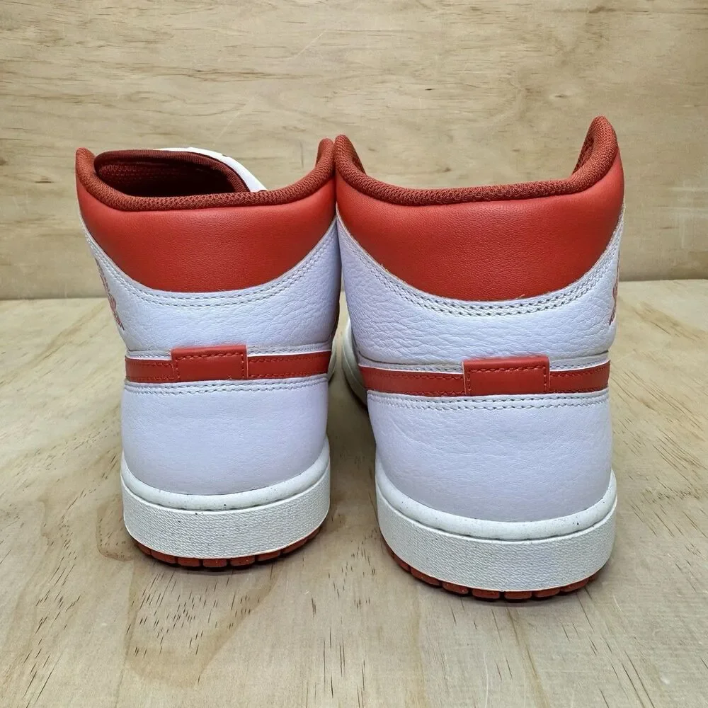 NEW sz 11 Nike Air Jordan 1 Mid SE Shoes White Lobster Dune Red FJ3458-160